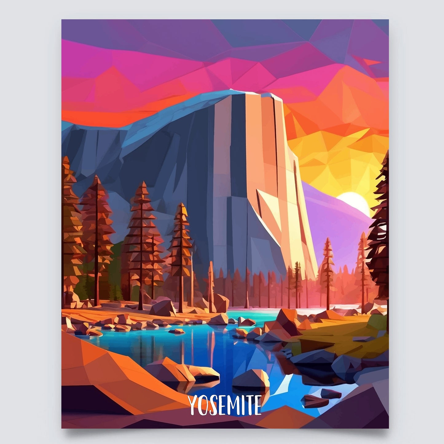 Yosemite National Park - 8x10" Print