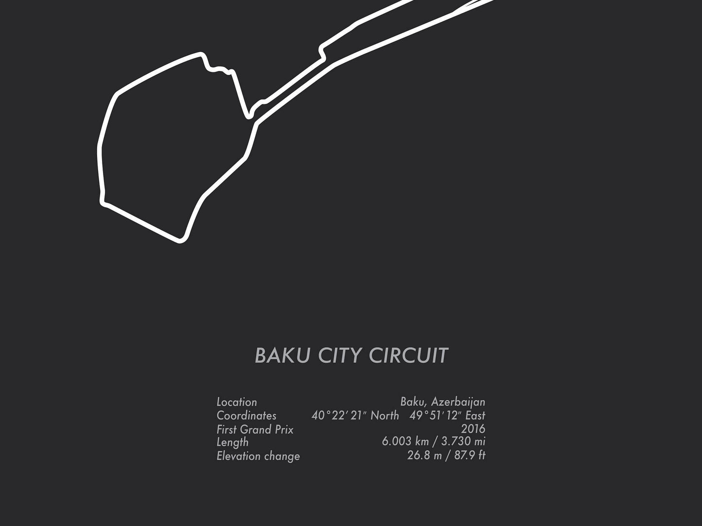Formula One Canada Grand Prix Montreal Racing Map Wall Art Print