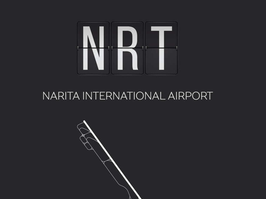 NRT Tokyo / Narita Airport Map Wall Art