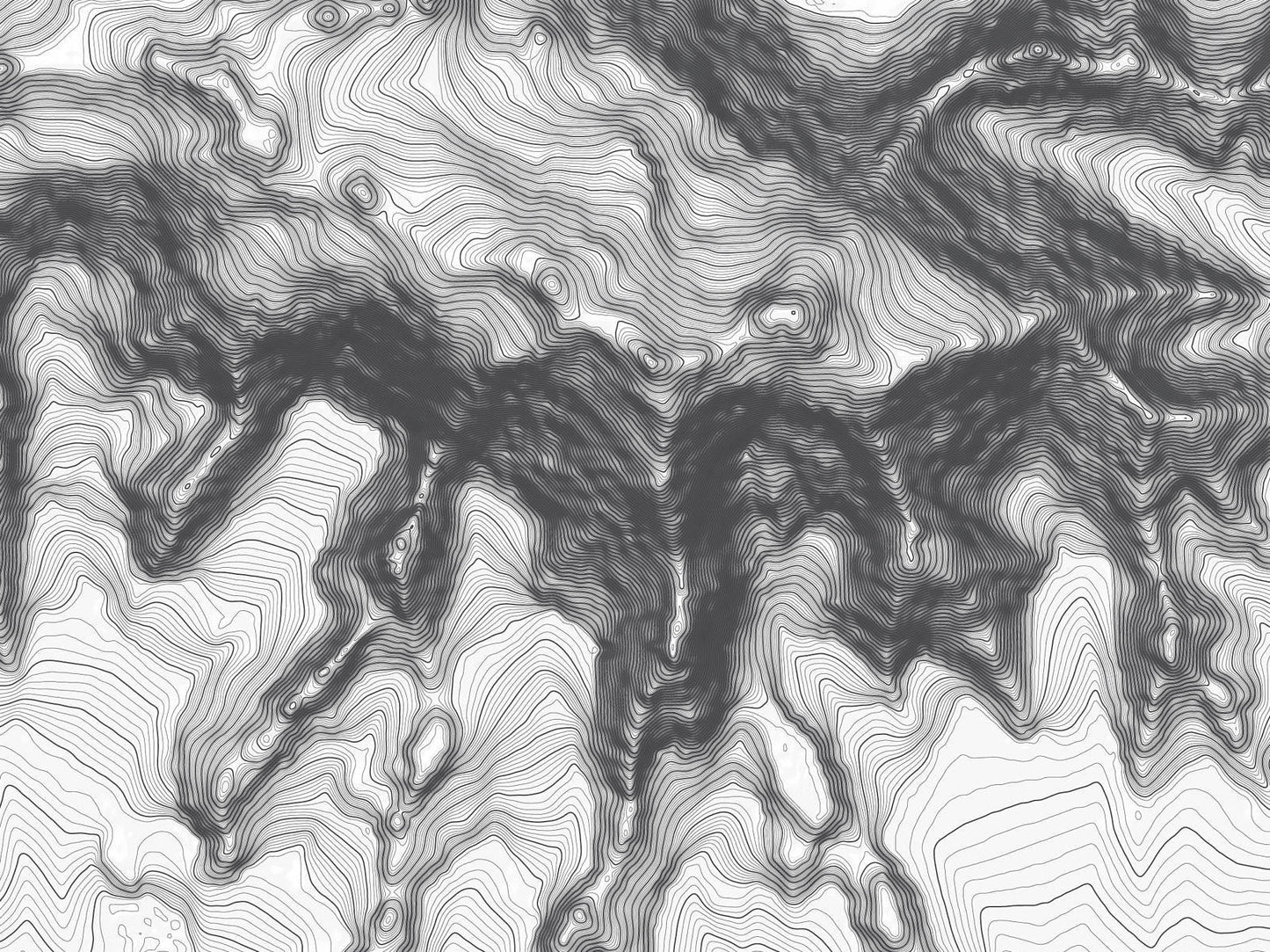 Mount Logan, Yukon, Canada Topography Elevation Print Wall Art