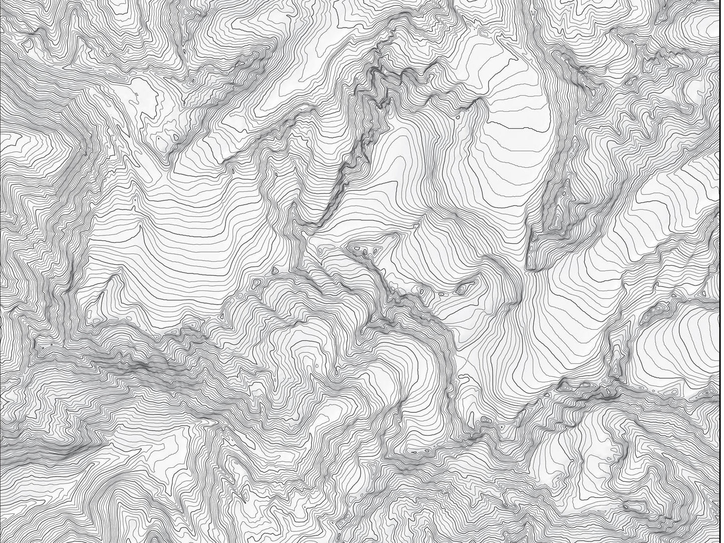 Mt Olympus, Washington USA Olympic National Park Topography Elevation Print Wall Art